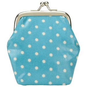 Gifts - Cath Kidston Dot Clasp Purse Blue.jpg